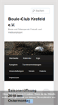 Mobile Screenshot of bouleclub-krefeld.de